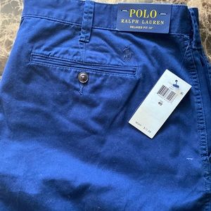 New with Tags Waist 40 navy polo shorts